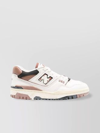 New Balance distressed leather panelled sneakers with polka dots