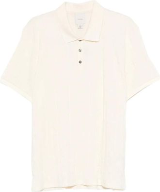 Calvin Klein logo-jacquard polo shirt - men - Cotton - S - Neutrals
