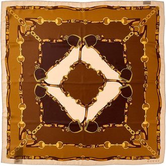 Gucci Logo Silk Scarf
