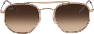 Ray-Ban Marshal II Pink/Brown Gradient Geometric Unisex Sunglasses RB3648M 9069A5 52