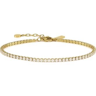 Vincero White Sapphire Tennis Bracelet in Gold at Nordstrom