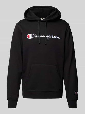 Champion Hoodie mit Label-Stitching in Black, Größe XL