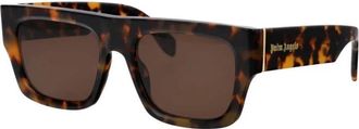 Palm Angels Brown Square Unisex Sunglasses PERI049 6064 54