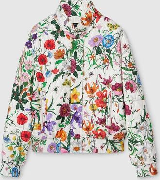 Gucci Printed Quilted Twill Jacket, White, Ready-to-wear