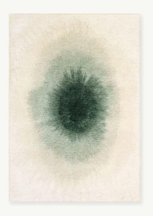 Novatrend Alfombra moderna tejida plana Azul Diam 140 cm