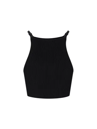 Courr&egrave;ges Womens Top Black Viscose