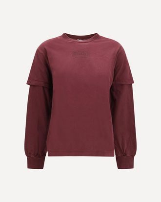 Ganni Future Heavy Jersey long-sleeve T-shirt Female XS