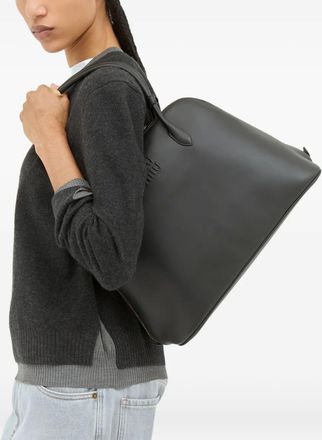 Miu Miu Borsa a spalla con logo goffrato - Nero