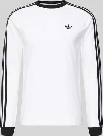 adidas Originals Longsleeve mit Label-Stitching in Weiss, Gr&ouml;&szlig;e XXL