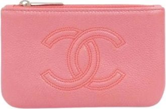 Chanel Pre-owned Clutches, female, Pink, Size: ONE SIZE Pre-owned Vintage Pouch