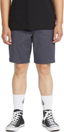 Volcom Frickin Elastic Waist Shorts in Charcoal at Nordstrom, Size X-Large