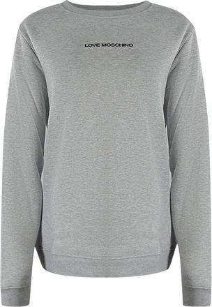Moschino Love Moschino Small Logo Grijze Sweatshirt