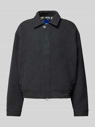 Jack & Jones Jack & Jones Relaxed Fit Jacke mit Woll-Anteil Modell VERMONT in Dunkelgrau Melange, Gr&ouml;&szlig;e XXL