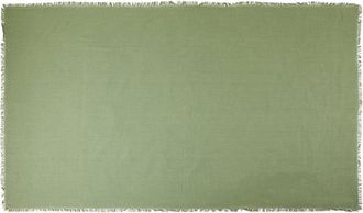 Novità Home Fagnes - tablecloth 150x300 cotton in green cotton with fringes