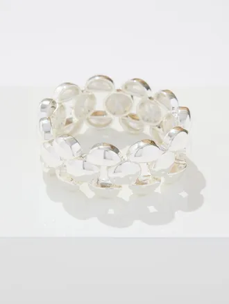 Talbots Polished Bauble Bracelet - Shiny Silver - 001 Talbots