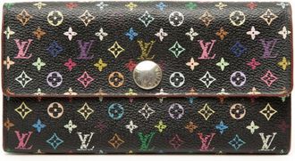Louis Vuitton Monogram Multi-Color Noir Pvc Leather Coin Purse/Coin Case (Pre-Owned)