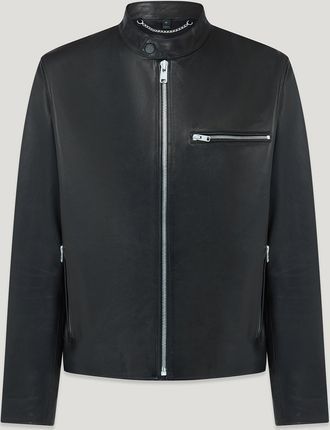 Belstaff Track Racer Mens Lamb Leather Black Size 2XL