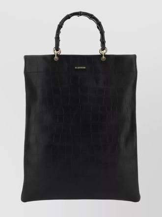 Jil Sander market tote leather tote bag