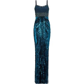 Jenny Packham Only You Gown in Blackthorne Blue at Nordstrom, Size 10 Uk