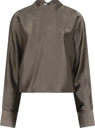 Dante6 Dames, Blouses & Shirts, Bruin, Maat: XL Satijn