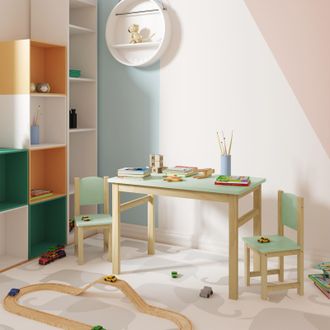 Woltu Woltu Set Di Tavolino E Sedie Per Bambini Tavolo Bimbi Con Sedie In Legno Mobile