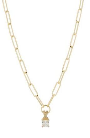 Meshmerise Princess Cut Diamond Pendant Necklace - 0.10 ctw in Yellow at Nordstrom Rack