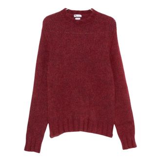 Doppiaa Su&eacute;ter de punto acanalado con cuello perkins - Knitwear - Hombre - Rojo - L