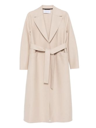 Harris Wharf London belted notched-lapels coat - Neutrals