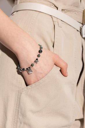 Isabel Marant Bracelet With Stones, Mens, Silver