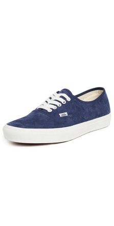 Vans Authentic Sneakers Mens Blue Suede Low Top Lifestyle Shoes HTAT1648