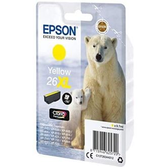 Epson Polar Bear Cartucho 26xl Amarillo (etiqueta Rf)