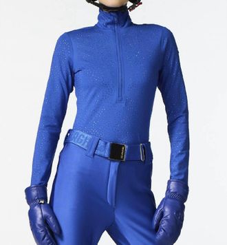 Goldbergh Serena Ski Pully Top In Dazzling Blue