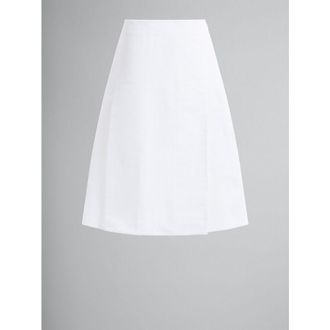 Marni Womens White A-Line Skirt, Size 8