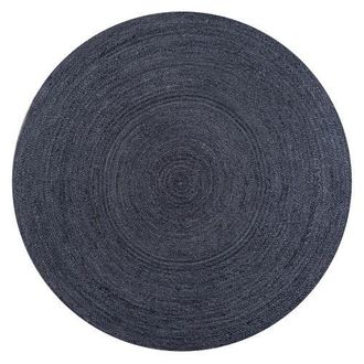 Jonathan Y Designs Zara Braided Coastal Cottage Round Jute Round Area Rug in Navy at Nordstrom, Size 5Ft 0In X 5Ft 0In