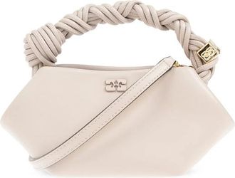 Ganni Mini Bou Braided-handle Tote Bag
