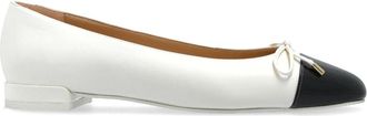 Stuart Weitzman Sleek Bow ballet flats - women - Leather - 38,5 - White