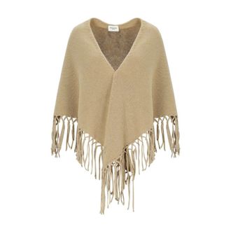 Max Mara Capa Tornado - Jackets - Mujer - Beige - ONE SIZE