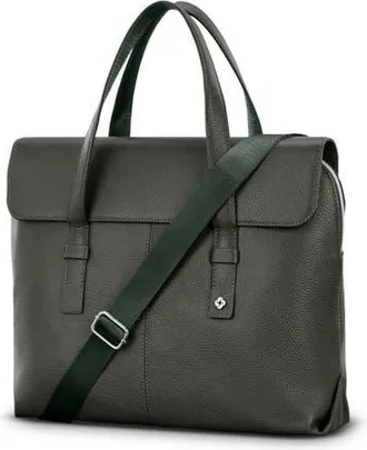 Samsonite Mobile Solution 2 Convertible Leather Briefcase in Olive at Nordstrom
