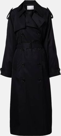 Frankie Shop Veyron double-breasted twill trench coat