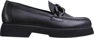 H&ouml;gl Enkellaarsjes - Dames - Loafers - Zwart - 41 EU - Leer - Schoenen