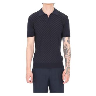 Orlebar Brown Polo Shirts, male, Blue, Size: M Horton Polo