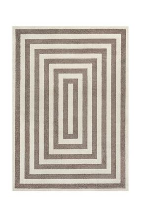 Jonathan Y Designs Bandol Modern Classic Mitre Stripe Area Rug in Brown/ivory at Nordstrom, Size 3Ft 0In X 5Ft 0In