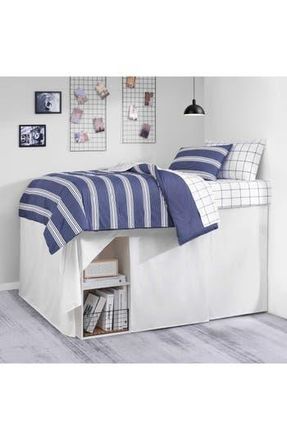 Nautica Twin XL Solid Dorm Bed Skirt in White at Nordstrom Rack, Size Twin X-Long