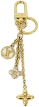 Louis Vuitton Pre-owned Accessories, female, Yellow, Size: ONE SIZE Pre-owned Canvas Keyring