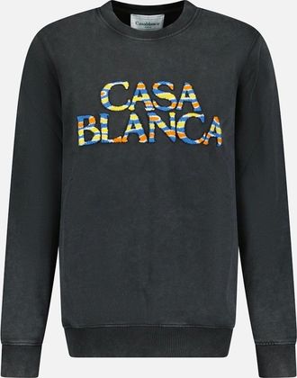 Casablanca Mens Casablanca Ange De Jour Sweatshirt Faded Black - Size: 34