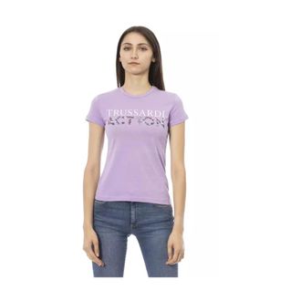 Trussardi Action T-Shirt - - Tops - Donna - Viola - L