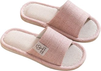 Generic Ladies Slippers Mens And Womens Summer Thick Soled Indoor Non Slip Leisure Bathroom Soft Soled Cozy Clogs Hotel Linen Design For Her Cozy Slippers For