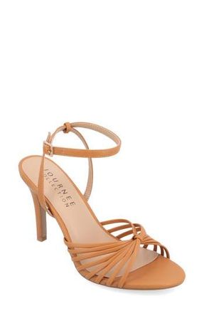 Journee Collection Vanita Stiletto Sandal in Tan at Nordstrom Rack, Size 6.5