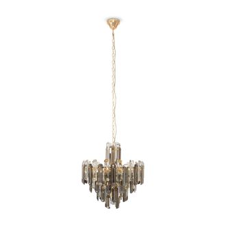 Maytoni Lampadario Sospeso Maytoni Flare 6 Luci Ottone Cristallo