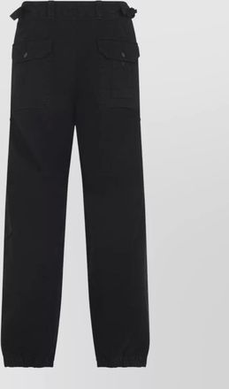 Stone Island trousers belt loops buttoned flap pocket cuffs